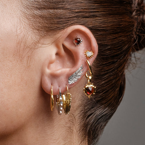 Heart of Thorns Stud Earring