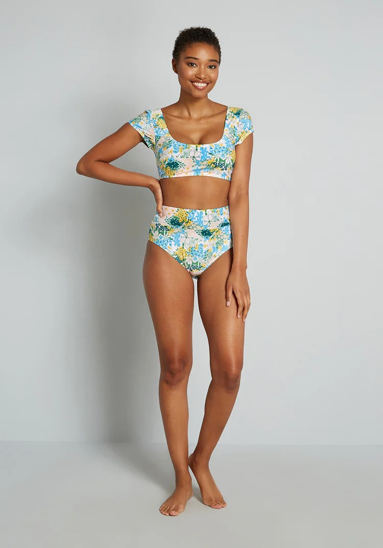 The Sara High-Waisted Bikini Bottom