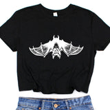 Hanging Bat: Cropped T-Shirt