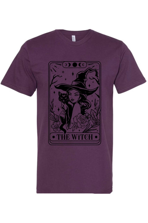 The Witch Tarot T-Shirt: Plum