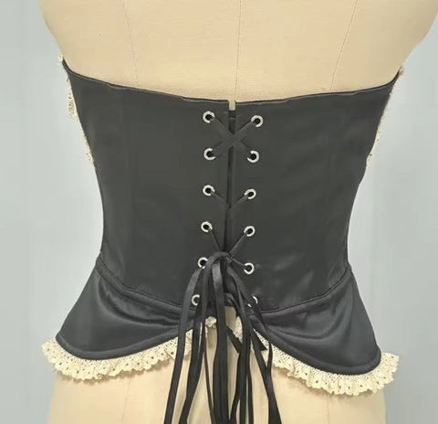 The Odette Corset - Babydoll, Satin, Waist Cinching