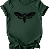 Death Moth T-Shirt: Burgundy or Emerald