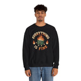 Everything Is Fine Dumpster Fire Sweatshirt