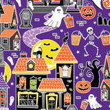 Retro Fit & Flare Dress Glow in the Dark Haunted House