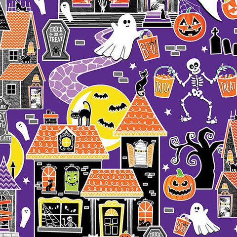 Glow in the Dark Haunted House Fit & Flare Dress