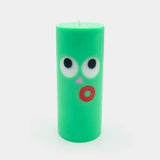Moodz - Dippy Pillar Face Candle - Green