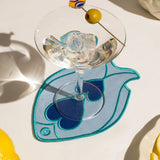 Octaevo Cocktail Coasters - Fish Light Blue (Set of 4)