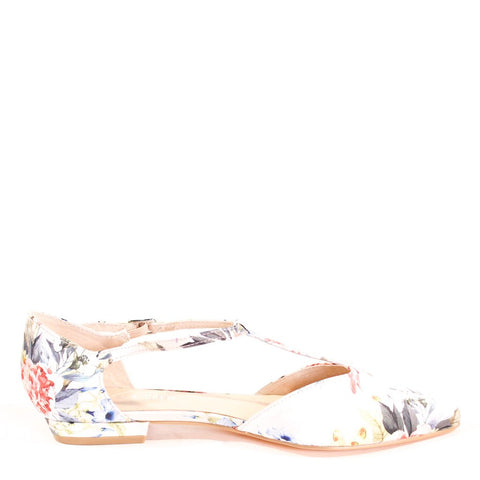 Garden Gingham T-Strap Flats