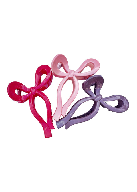 Gloss Bow Claw Hair Clip
