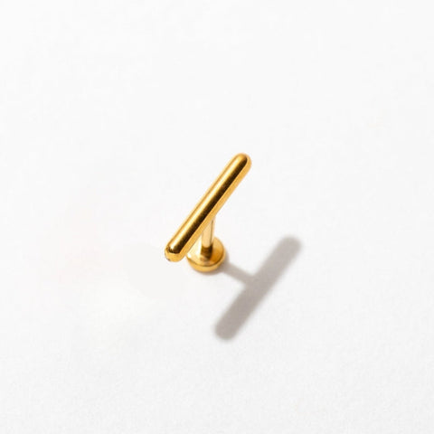 Tiny Bar Flat Back Stud Earrings