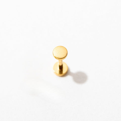 Tiny Circle Flat Back Stud Earrings