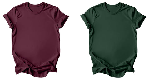 Nerdy Dirty Inked and Curvy - Burgundy or Emerald T-Shirt