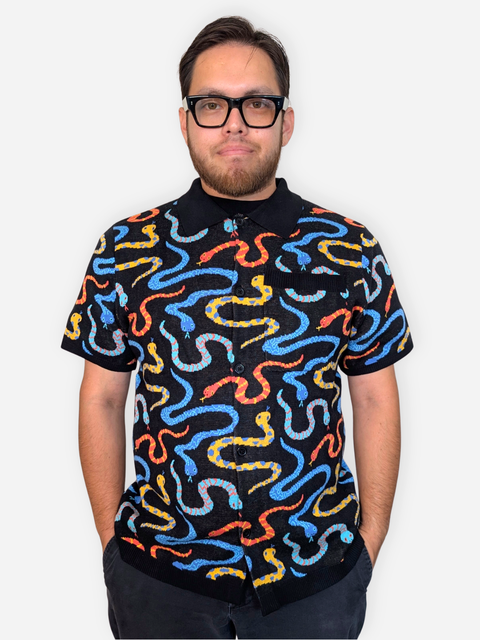Hissy Fit Button Up Knit Shirt