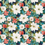 Vintage Style Midi Dress Winter Floral