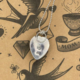 Welch - Black Scorpion in Red Resin Heart Pendant Necklace