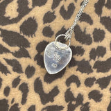 Warner - Golden Scorpion in Black Resin Heart Necklace
