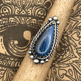 Haley - Labradorite Teardrop Statement Ring