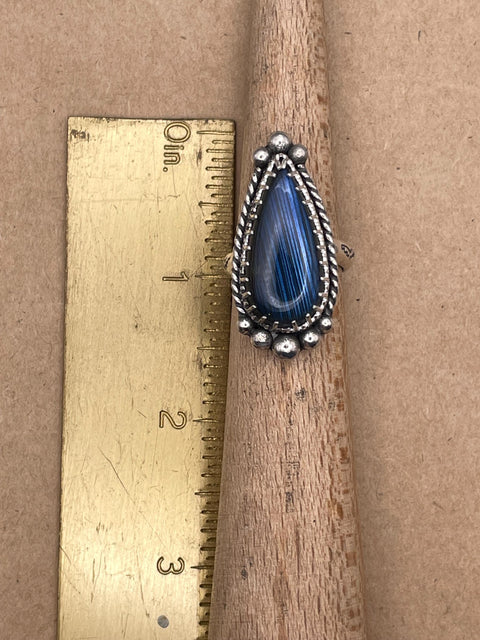 Haley - Labradorite Teardrop Statement Ring