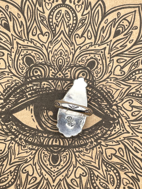 Haley - Labradorite Teardrop Statement Ring