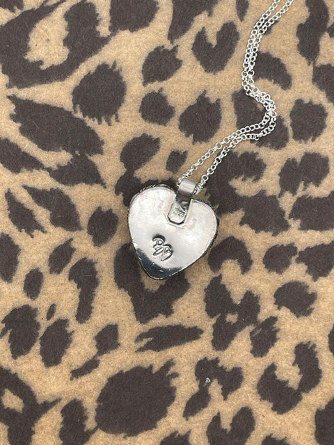 Gweneth - Pink Opal Love Heart Pendant