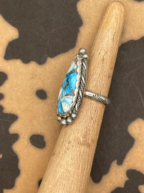 Caden - Blue Dahlia Turquoise Statement Ring