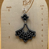Salem - Spiderweb Dangle Earrings: Handmade Polymer Clay