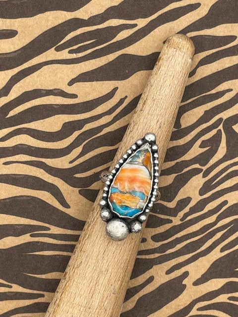Camilla - Spiny Oyster Turquoise Ring