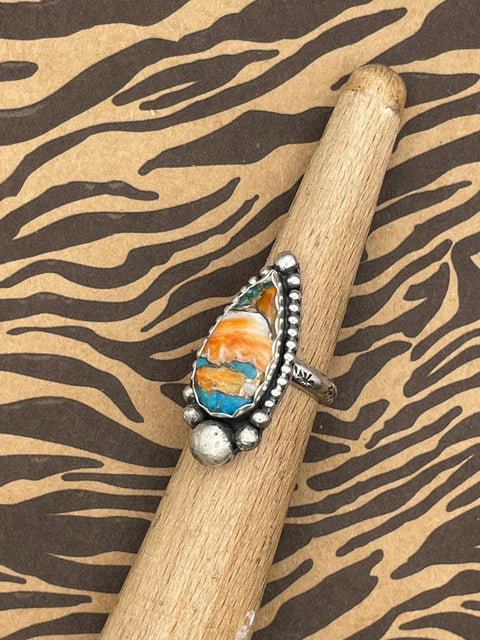 Camilla - Spiny Oyster Turquoise Ring