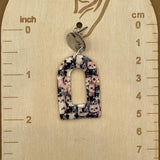 Cat Lover - Retro Kitty Printed Arched Dangle Earrings: Handmade Polymer Clay