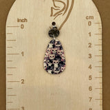Cat Lover - Retro Kitty Printed Dangle Earrings: Handmade Polymer Clay