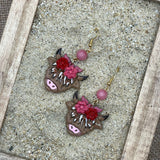 Joshua Tree - Cutie Highland Cow Earrings: Handmade Polymer Clay