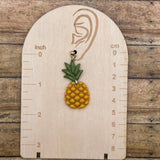Tutti Frutti - Pineapple Dangle Earrings: Handmade Polymer Clay