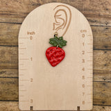Tutti Frutti - Strawberry Polymer Clay Dangle Earrings - Handmade Polymer Clay