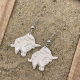 Mystical - Shimmer Unicorn Earrings: Handmade Polymer Clay