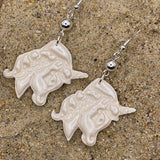 Mystical - Shimmer Unicorn Earrings: Handmade Polymer Clay