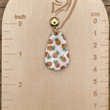 Tutti Frutti - Pineapple Printed Dangle Earrings: Handmade Polymer Clay