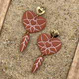 Joshua Tree - Boho Dreamcatcher Dangle Earrings: Handmade Polymer Clay