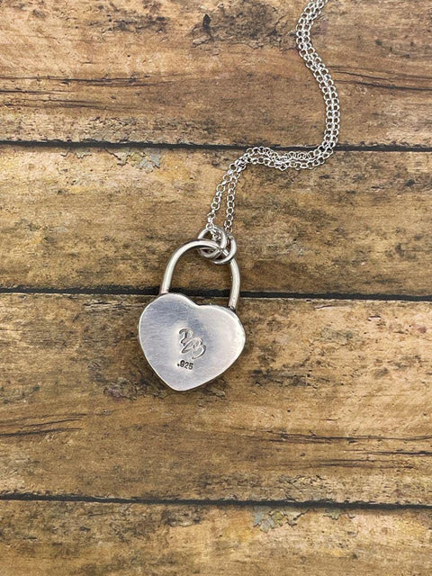 Raven - Red Rosarita Love Lock Heart Pendant