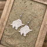 Mystical - Shimmer Unicorn Earrings: Handmade Polymer Clay