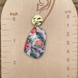 Tutti Frutti - Oranges Printed Dangle Earrings: Handmade Polymer Clay