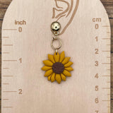 Spring Fling - Sunflower Dangle Earrings: Handmade Polymer Clay