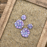 Mystical - Unicorn Printed Dangle Earrings - Handmade Polymer Clay