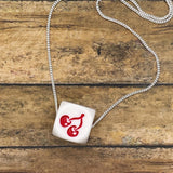 Vegas - Vintage Slot Machine Gambling Dice Pendant Necklace