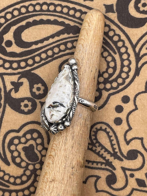 Angel - White Buffalo Turquoise Ring