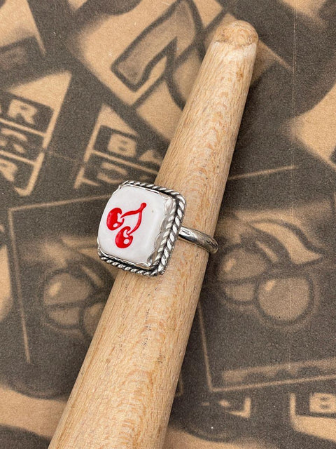 Vegas - Vintage Slot Machine Cherry Dice Ring