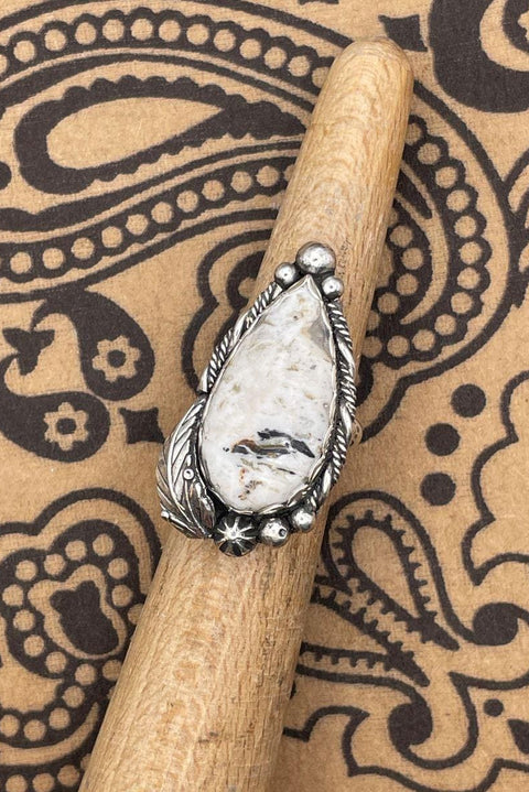 Angel - White Buffalo Turquoise Ring