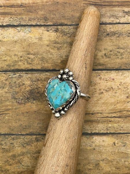Brandy - Turquoise Heart Ring