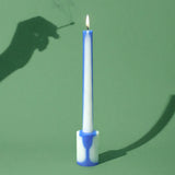 Illusion Candle - Blue & White