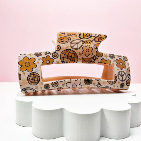 Muted Hippie Claw Hair Clip