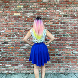 Royal Blue Skater Skirt